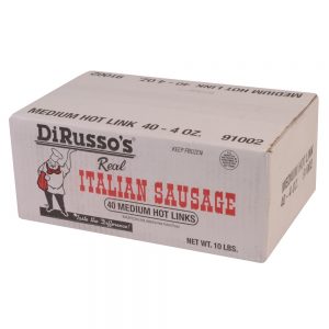 Italian Sausage Medium Hot Links | Corrugated Box